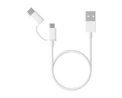 Cable XIAOMI Mi 2-in-1 USB-mUSB/USB-C 1m (SJV4082TY)