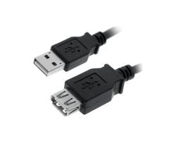 Nanocable USB-A/M a USB-A/H 3m Negro (10.01.0204-BK)