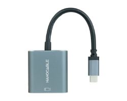 Adaptador Nanocable USB-C/M a DVI/H Gris (10.16.4103-G)