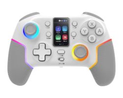 GamePad Mars Gaming Inalámbrico BT ARGB Blanco (MGPV3W)
