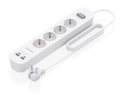 Regleta Aisens 4Tomas 2Usb-C 2 Usb-A (ASPS-2A2C12-W)