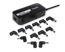 Cargador TooQ 90W 12 DC 2xUSB Negro (TQLC-90BS02AT)