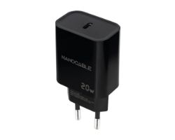Cargador Pared Nanocable 1xUSB-C 20W Negro (10.10.2006)