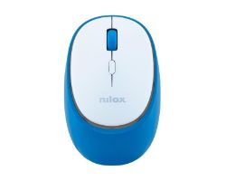 Ratón NILOX Dual-Wireless Blanco/Azul (NXMDWS103)