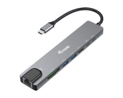 Docking EQUIP  8 en 1 USB-C 25cm Negro/Gris (EQ133497)