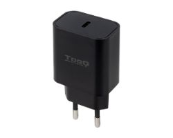 Cargador Pared TooQ USB-C 20W Negro (TQWC-PDUSBC20B)