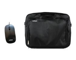 Maletín+Ratón NILOX Essential 15.6" Negro (NXMOS4156BK)