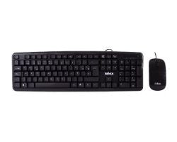 T+Ratón NILOX Flat USB 1000dpi Negro (NXKME000004)