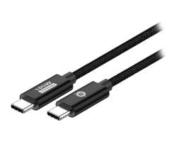 Cable CONCEPTRONIC USB-C M/M 100W 2m Negro (ETTA02B20)