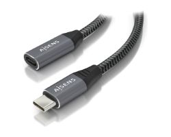 Cable AISENS USB-C/M a USB-C/H 50cm Gris (A107-0760)