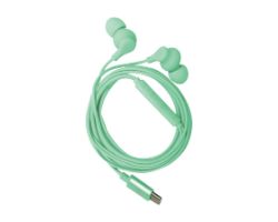 Auriculares CELLY Earphones USB-C Verde (UP1600TYPECGN)