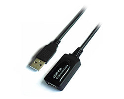 Cable AISENS USB-A/M a USB-A/H 5m Negro (A101-0018)