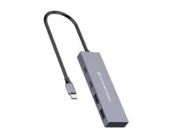 Hub CONCEPTRONIC USB-C a 4xUSB-A/C Gris (HUBBIES13G)