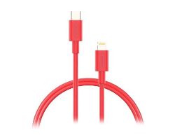 Cable NUBBEH USB-C/Lightning 1m 2A Rojo (NBTCABLCLR1)