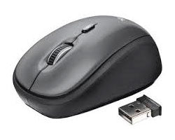 Ratón Trust Yvi Óptico Wireless RF 1600dp Negro (18519)