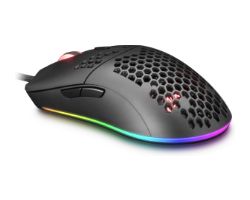 Ratón Mars Gaming Hive 12400dpi RGB Negro (MMAX)