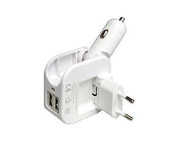 Cargador SWISS GO Red/Coche 2xUSB 5V 2.1A (SWI503007)