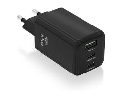 Cargador AISENS USB-A/C 65W Negro (ASCH-65W3P042-BK)