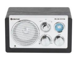 Radio Denver analógica AM/FM con entrada AUX (TR-63B)