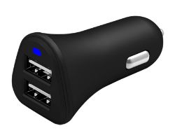 Cargador de Coche CELLY 2xUSB-A 2.0 Negro (PCCC2USBBK)