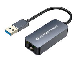 Adaptador CONCEPTONIC USB-A 3.0 a RJ45 Gris (ABBY12G)
