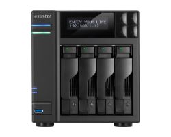 NAS Asustor DDR3 2Gb SATA2/3 4 Bahías Negro (AS7004T)