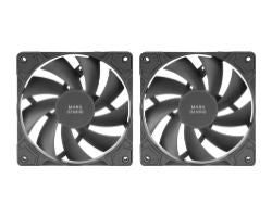 Ventilador Mars Gaming MF-PROX2 Kit 2 Negro (MFPROX2)