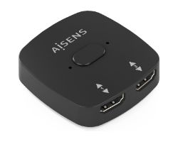 Conmutador AISENS 4K/60Hz 2xHDMI Negro (A123-0948)