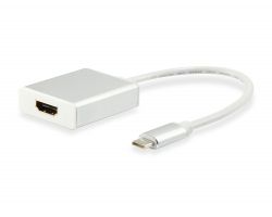 Cable EQUIP USB-C/M a HDMI/H 4K 15cm Blanco (EQ133452)
