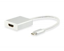 Cable EQUIP USB-C/M a HDMI/H 4K 15cm Blanco (EQ133452)