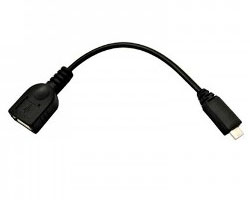Nanocable mUSB-B/M a USB-A/H 15cm Negro (10.01.3500)