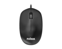 Ratón NILOX USB Cable Negro (MOUSB1012)