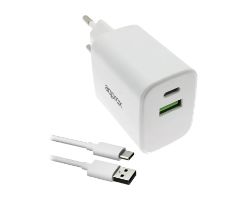 Cargador Pared Approx USB-A/USB-C Cable (APPUSBWALL35W)