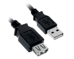 Nanocable USB-A/M a USB-A/H 1.8m Negro (10.01.0203-BK)