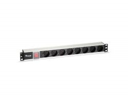 Regleta EQUIP 8xSchuko Interruptor Rack 1U (EQ333293)