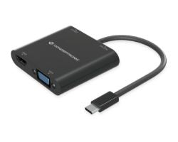 Adaptador CONCEPTRONIC 4en1 USB-C Negro (DONN09B)