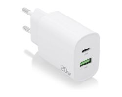 Cargador Pared AISENS 1xUSB-C 1xUSB-A 20W (A110-0754)