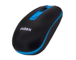 Ratón NILOX Wireless 1000dpi Negro/Azul (NXMOWI2003)