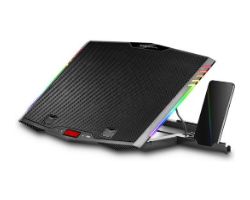 Base Refrigeración Mars Gaming 17" Stand Negra (MNBC5)