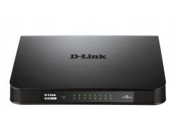 Switch D-Link 24xRJ45 Ethernet GbE 1U Negro (GO-SW-24G)