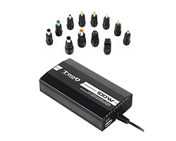 CARGADOR PORTATIL TOOQ 100W UNIVERSAL + 12 CONECTORES