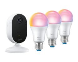 Kit Vigilancia Wiz Cámara IP+3 Bombillas (929003317801)