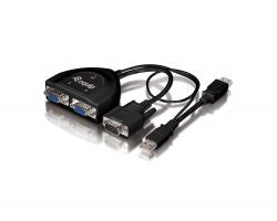 Splitter EQUIP 1xVGA In 2xVGA Out Negro (EQ332521)