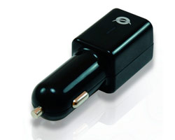 Cargador CONCEPTRONIC Coche 2xUSB 2.0 Negro (CUSBCAR4A)