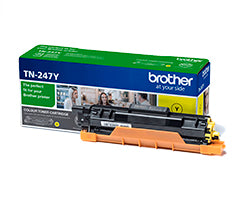 Toner BROTHER Impresión LED Amarillo 2300 pág (TN247Y)