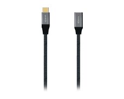 Cable AISENS USB-C 4/M a USB-C 4/H 1m Gris (A107-0635)