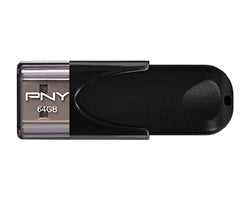 Pendrive PNY 64Gb USB-A 2.0 Negro (FD64GATT4-EF)