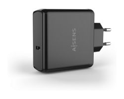 Cargador Pared AISENS 60W 1xUSB-C Negro (ASCH-1PD60-BK)
