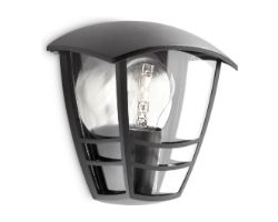 Aplique Mural Philips Creek 60W Negro (915002790302)