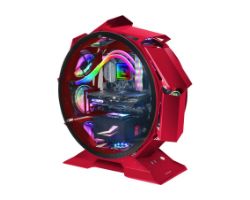 Caja Circular Mars Gaming mATX Mini-ITX Roja (MCORBR)